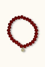J&J Crystal armband deep red
