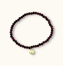 J&J Crystal armband shiny lila