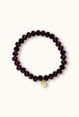 J&J Crystal armband shiny lila