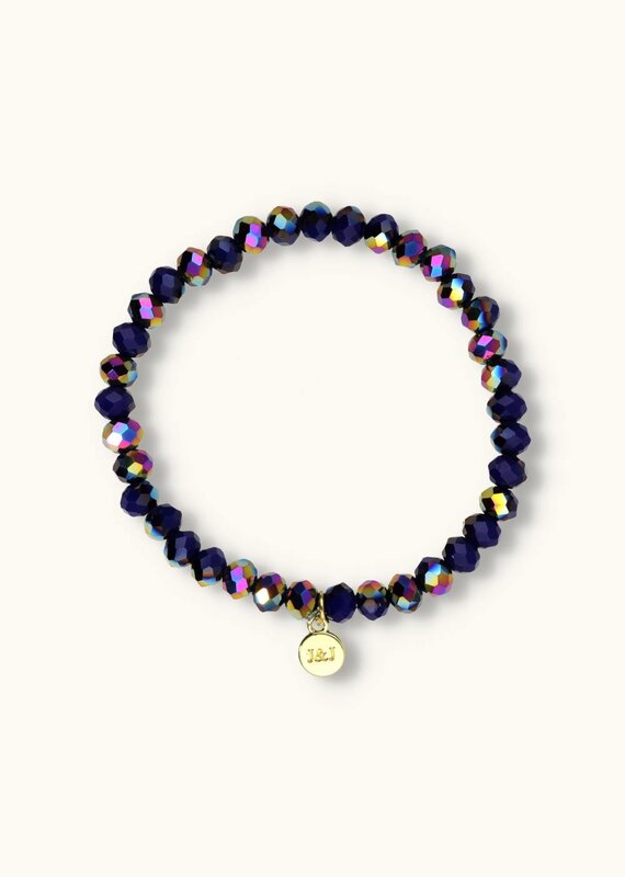J&J Crystal armband shiny kings blue