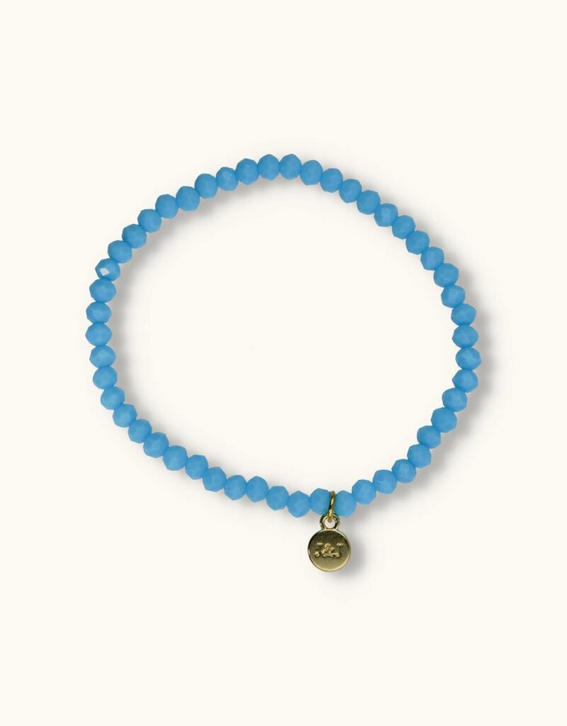 J&J Crystal armband baby blue