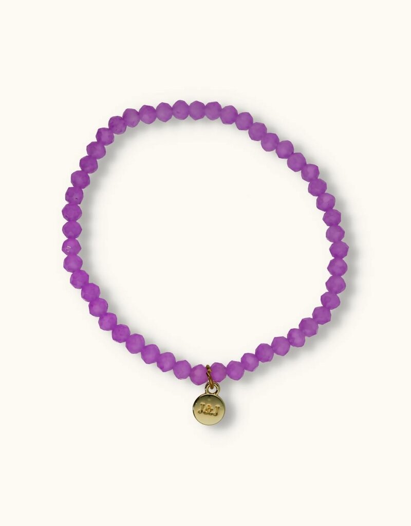 J&J Crystal armband pastel lila