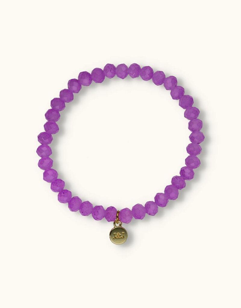 J&J Crystal armband pastel lila