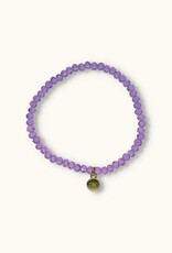 J&J Crystal armband lila helder