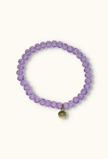 J&J Crystal armband lila helder