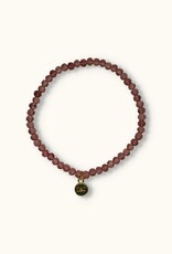 J&J Crystal armband dark lila helder