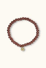 J&J Crystal armband dark lila helder