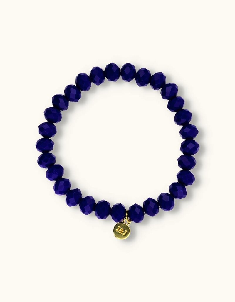J&J Crystal armband kings blue,