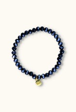 J&J Crystal armband sparkling dark blue