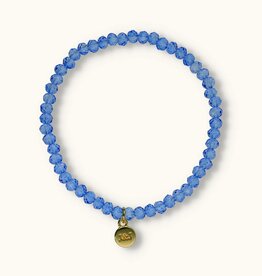 J&J Crystal armband bright blue