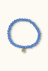 J&J Crystal armband bright blue