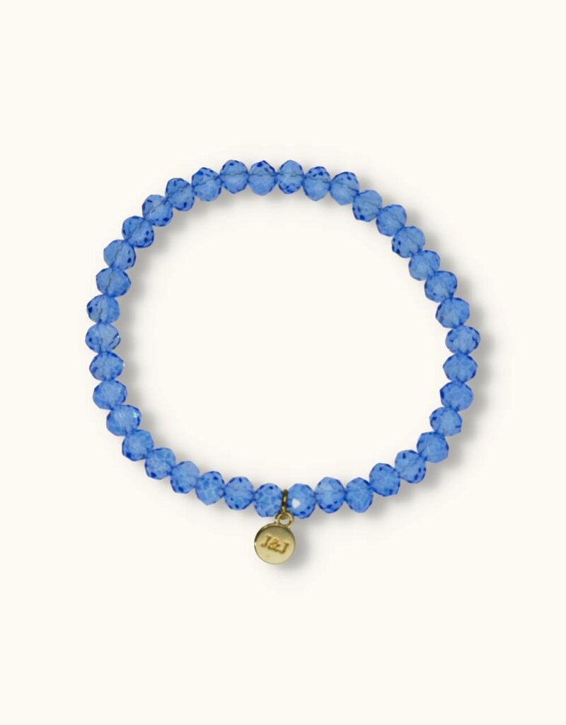 J&J Crystal armband bright blue