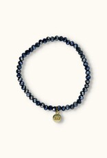 J&J Crystal armband sparkling petrol blue