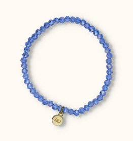 J&J Crystal armband sparkling jeans blue