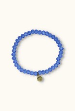 J&J Crystal armband sparkling jeans blue