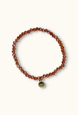J&J Crystal armband sparkling caramel