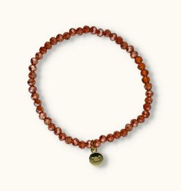 J&J Crystal armband sparkling caramel