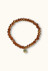 J&J Crystal armband sparkling caramel