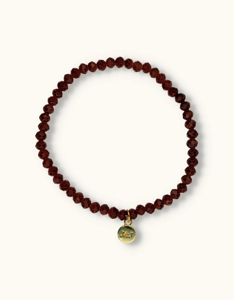 J&J Crystal armband choco