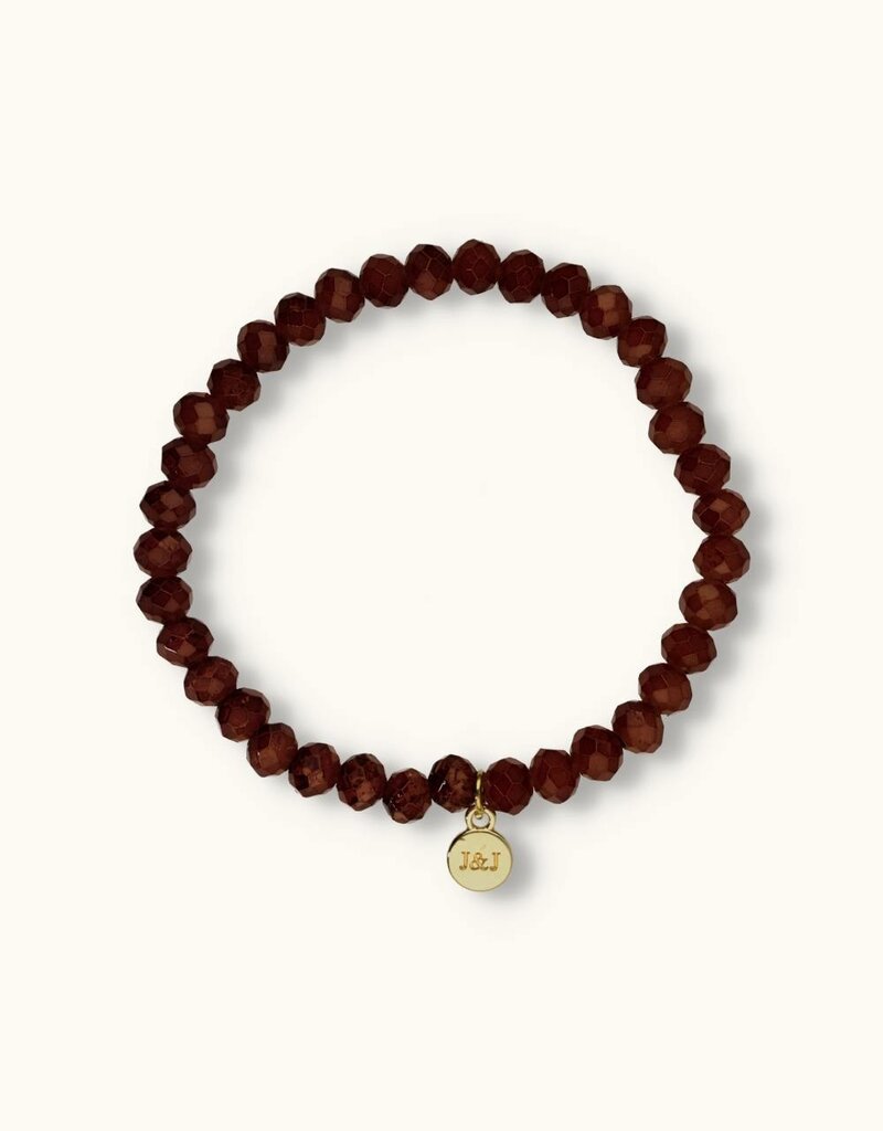 J&J Crystal armband choco