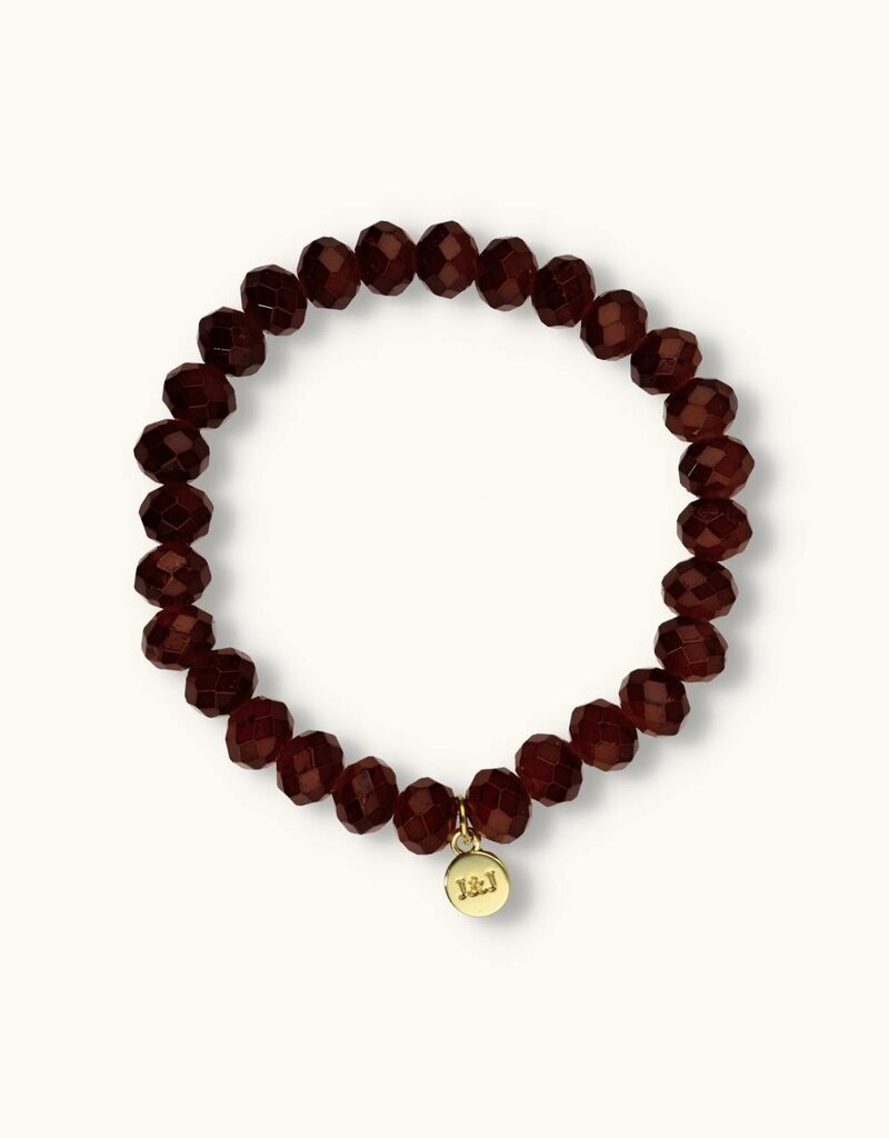 J&J Crystal armband choco