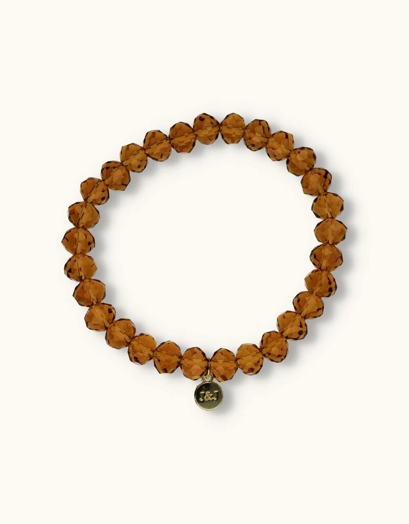 J&J Crystal armband sparkling fudge