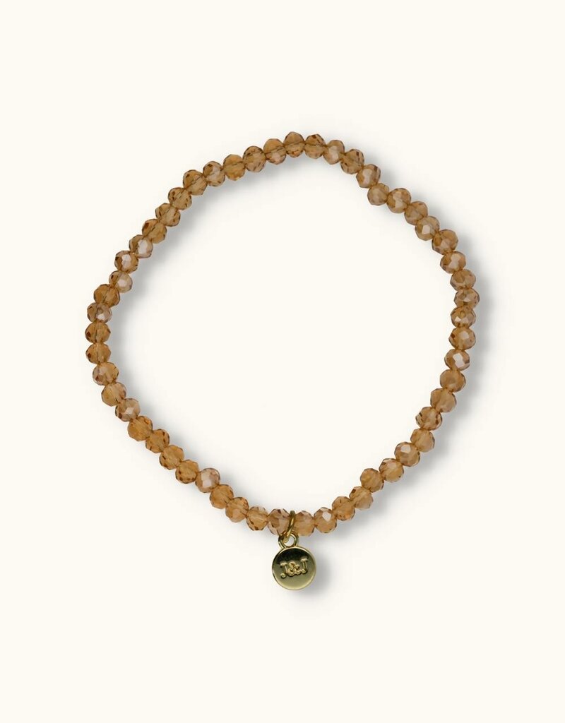 J&J Crystal armband sparkling nude
