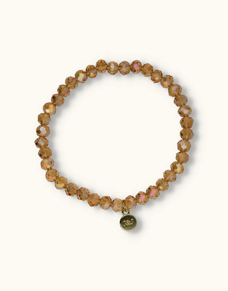 J&J Crystal armband sparkling nude