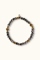 J&J Crystal armband cube champagne