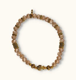 J&J Crystal armband cross champagne