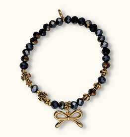 J&J Crystal armband strik blue