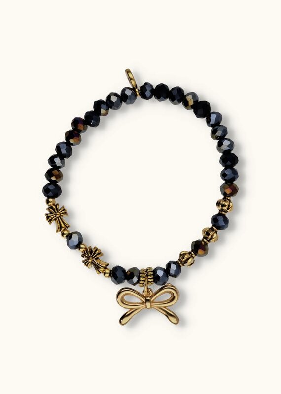 J&J Crystal armband strik blue