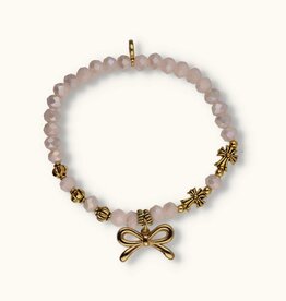 J&J Crystal armband strik off white
