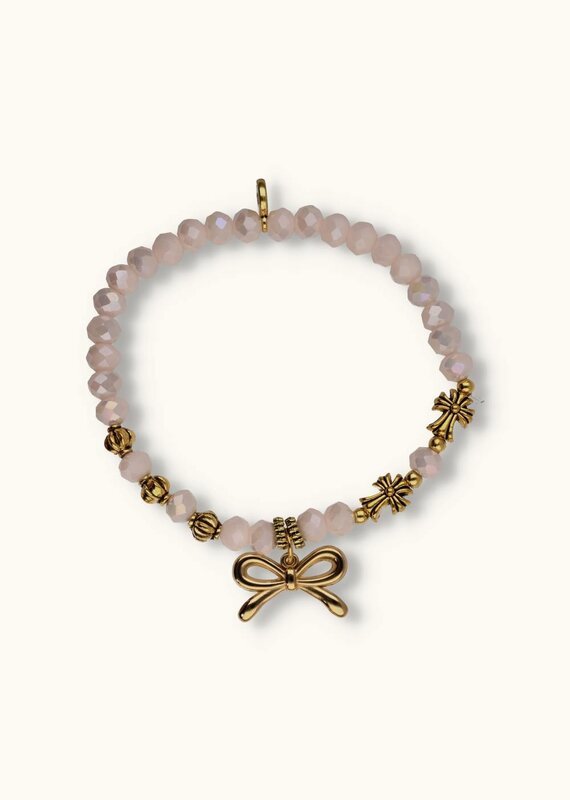 J&J Crystal armband strik off white