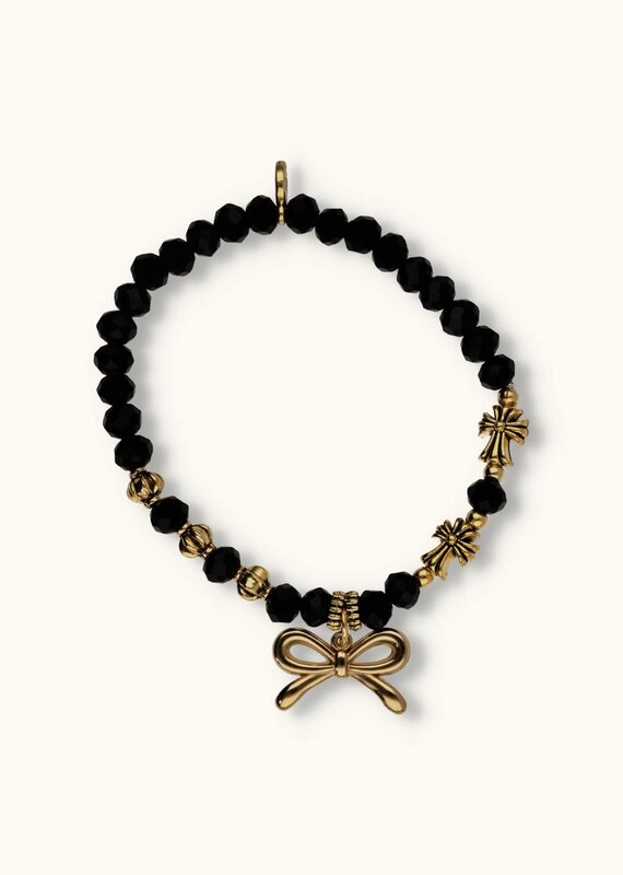 J&J Crystal armband strik black