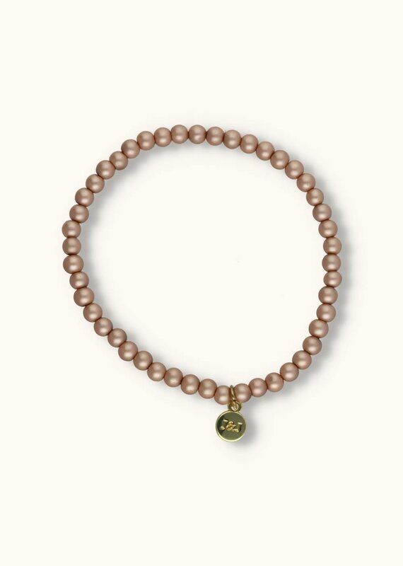 J&J Parel armband soft caramel