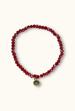 J&J Crystal armband sparkling  red.