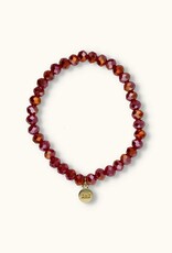 J&J Crystal armband sparkling red.