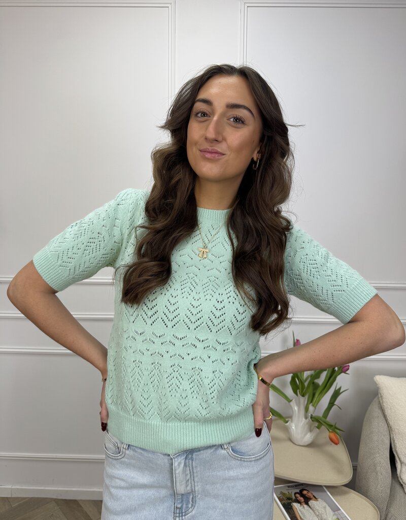 Nela top groen