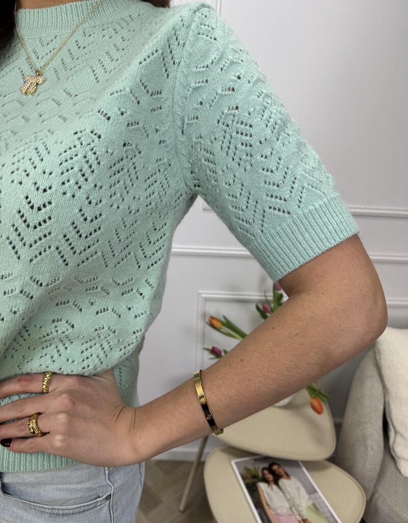 Nela top groen