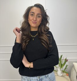 valerie l/s on drop shoulder black