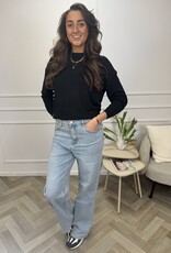 valerie l/s on drop shoulder black