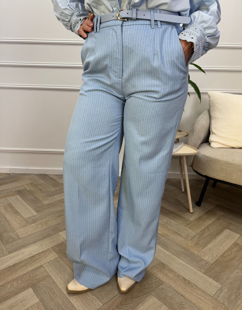 LULUMARY Pant stripe blue