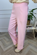 pieces ozzy hw wide plain pant roseate
