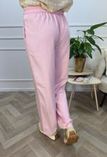 pieces ozzy hw wide plain pant roseate