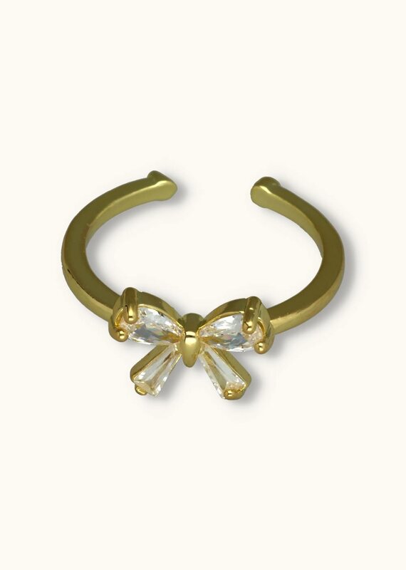 J&J Ring strik strass crystal