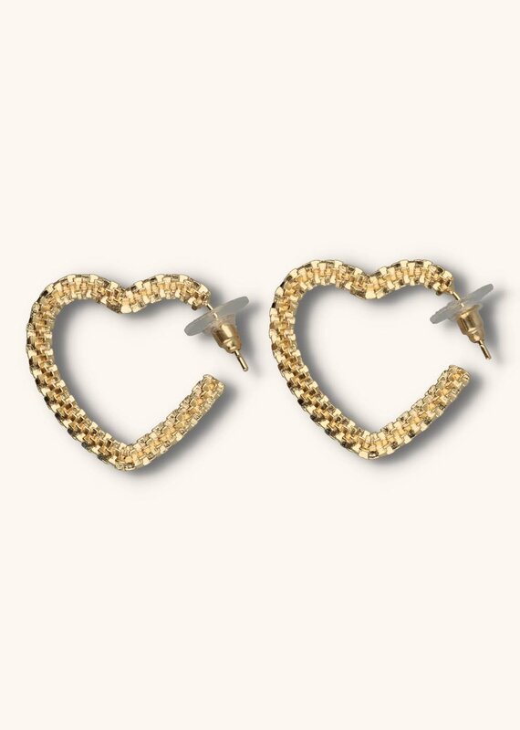J&J Oorbel statement cubic heart