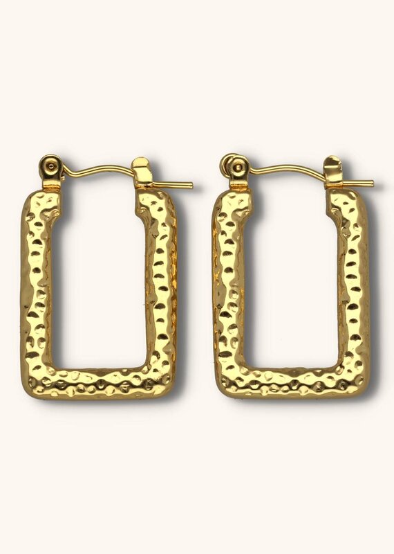 J&J Oorbel statement chuncky squares