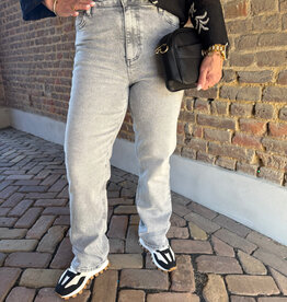 pieces Kelly hw straught jeans l grey