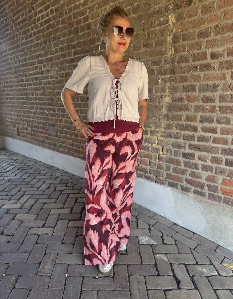 Miles hw palazzo  pant dusty rose